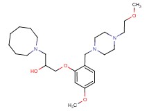 1-(1-azocanyl)-3-(5-methoxy-2-{[4-(2-methoxyethyl)-1-piperazinyl]methyl}phenoxy)-2-propanol