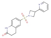 6-{[3-(2-pyridinyl)-1-azetidinyl]sulfonyl}-3,4-dihydro-2(1H)-quinolinone