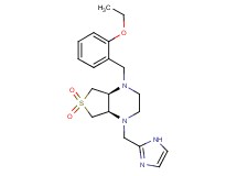 (4aR*,7aS*)-1-(2-ethoxybenzyl)-4-(1H-imidazol-2-ylmethyl)octahydrothieno[3,4-b]pyrazine 6,6-dioxide