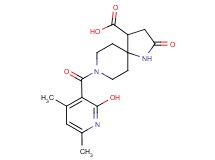 8-[(2-hydroxy-4,6-dimethyl-3-pyridinyl)carbonyl]-2-oxo-1,8-diazaspiro[4.5]decane-4-carboxylic acid