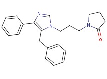 1-[3-(5-benzyl-4-phenyl-1H-imidazol-1-yl)propyl]pyrrolidin-2-one