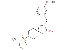 2-(3-methoxybenzyl)-N,N-dimethyl-3-oxo-2,8-diazaspiro[4.5]decane-8-sulfonamide