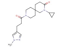 2-cyclopropyl-9-[3-(1-methyl-1H-pyrazol-4-yl)propanoyl]-2,9-diazaspiro[5.5]undecan-3-one