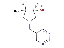 (3R)-3,4,4-trimethyl-1-(5-pyrimidinylmethyl)-3-pyrrolidinol