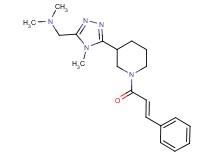 N,N-dimethyl-1-(4-methyl-5-{1-[(2E)-3-phenylprop-2-enoyl]piperidin-3-yl}-4H-1,2,4-triazol-3-yl)methanamine