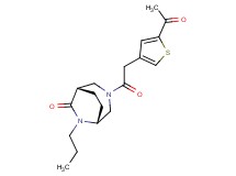 (1S*,5R*)-3-[(5-acetyl-3-thienyl)acetyl]-6-propyl-3,6-diazabicyclo[3.2.2]nonan-7-one