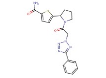 5-{1-[(5-phenyl-2H-tetrazol-2-yl)acetyl]-2-pyrrolidinyl}-2-thiophenecarboxamide