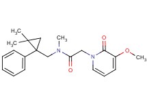 N-[(2,2-dimethyl-1-phenylcyclopropyl)methyl]-2-(3-methoxy-2-oxopyridin-1(2H)-yl)-N-methylacetamide