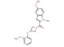 5-methoxy-2-{[3-(2-methoxyphenoxy)-1-azetidinyl]carbonyl}-1-methyl-1H-indole