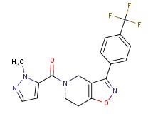 5-[(1-methyl-1H-pyrazol-5-yl)carbonyl]-3-[4-(trifluoromethyl)phenyl]-4,5,6,7-tetrahydroisoxazolo[4,5-c]pyridine