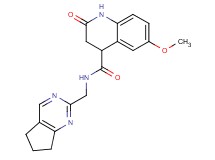 N-(6,7-dihydro-5H-cyclopenta[d]pyrimidin-2-ylmethyl)-6-methoxy-2-oxo-1,2,3,4-tetrahydro-4-quinolinecarboxamide