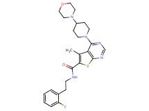 N-[2-(2-fluorophenyl)ethyl]-5-methyl-4-[4-(4-morpholinyl)-1-piperidinyl]thieno[2,3-d]pyrimidine-6-carboxamide