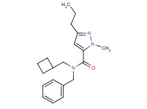 N-benzyl-N-(cyclobutylmethyl)-1-methyl-3-propyl-1H-pyrazole-5-carboxamide