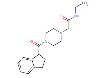 2-[4-(2,3-dihydro-1H-inden-1-ylcarbonyl)-1-piperazinyl]-N-ethylacetamide