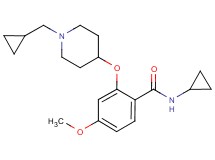 N-cyclopropyl-2-{[1-(cyclopropylmethyl)-4-piperidinyl]oxy}-4-methoxybenzamide