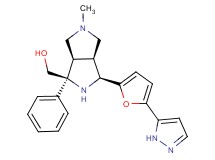 {(1S*,3S*,3aS*,6aR*)-5-methyl-1-phenyl-3-[5-(1H-pyrazol-5-yl)-2-furyl]octahydropyrrolo[3,4-c]pyrrol-1-yl}methanol