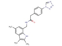 2-[4-(1H-tetrazol-1-yl)phenyl]-N-[(2,3,5-trimethyl-1H-indol-7-yl)methyl]acetamide
