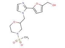 [5-(1-{[4-(methylsulfonyl)morpholin-2-yl]methyl}-1H-imidazol-2-yl)-2-furyl]methanol