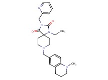 1-ethyl-8-[(1-methyl-1,2,3,4-tetrahydro-6-quinolinyl)methyl]-3-(2-pyridinylmethyl)-1,3,8-triazaspiro[4.5]decane-2,4-dione