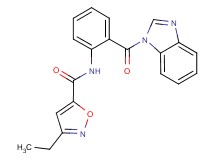 N-[2-(1H-benzimidazol-1-ylcarbonyl)phenyl]-3-ethylisoxazole-5-carboxamide