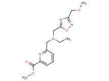 methyl 6-[(ethyl{[3-(methoxymethyl)-1,2,4-oxadiazol-5-yl]methyl}amino)methyl]pyridine-2-carboxylate