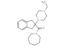 1-{[2-(4-ethyl-1-piperazinyl)-2,3-dihydro-1H-inden-2-yl]carbonyl}azepane