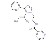 N-(2-{5-[(1E)-1-methylprop-1-en-1-yl]-4-phenyl-1H-imidazol-1-yl}ethyl)nicotinamide