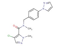 4-chloro-N,1-dimethyl-N-[4-(1H-pyrazol-1-yl)benzyl]-1H-pyrazole-5-carboxamide