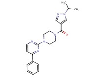 2-{4-[(1-isopropyl-1H-pyrazol-4-yl)carbonyl]-1-piperazinyl}-4-phenylpyrimidine