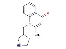 2-methyl-1-(3-pyrrolidinylmethyl)-4(1H)-quinolinone hydrochloride