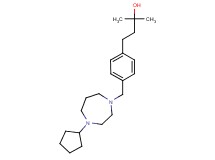 4-{4-[(4-cyclopentyl-1,4-diazepan-1-yl)methyl]phenyl}-2-methyl-2-butanol
