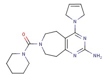 4-(2,5-dihydro-1H-pyrrol-1-yl)-7-(piperidin-1-ylcarbonyl)-6,7,8,9-tetrahydro-5H-pyrimido[4,5-d]azepin-2-amine
