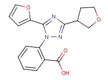 2-[5-(2-furyl)-3-(tetrahydrofuran-3-yl)-1H-1,2,4-triazol-1-yl]benzoic acid