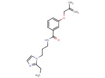 N-[3-(2-ethyl-1H-imidazol-1-yl)propyl]-3-[(2-methylprop-2-en-1-yl)oxy]benzamide