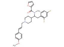N-(2-(2,4-difluorophenyl)-1-{1-[(2E)-3-(4-methoxyphenyl)-2-propen-1-yl]-4-piperidinyl}ethyl)-N-methyl-2-furamide