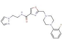 2-{[4-(2-fluorophenyl)-1-piperazinyl]methyl}-N-[2-(1H-pyrazol-1-yl)ethyl]-1,3-oxazole-4-carboxamide