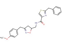 2-benzyl-N-{[3-(4-methoxybenzyl)-4,5-dihydro-5-isoxazolyl]methyl}-1,3-thiazole-4-carboxamide