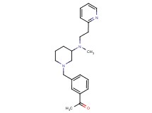 1-{3-[(3-{methyl[2-(2-pyridinyl)ethyl]amino}-1-piperidinyl)methyl]phenyl}ethanone