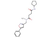 N'-cyclopentyl-N-methyl-N-[(5-phenylisoxazol-3-yl)methyl]succinamide