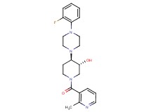 (3R*,4R*)-4-[4-(2-fluorophenyl)-1-piperazinyl]-1-[(2-methyl-3-pyridinyl)carbonyl]-3-piperidinol