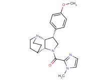 (3R*,3aR*,7aR*)-3-(4-methoxyphenyl)-1-[(1-methyl-1H-imidazol-2-yl)carbonyl]octahydro-4,7-ethanopyrrolo[3,2-b]pyridine
