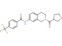 N-[2-(tetrahydro-3-furanylcarbonyl)-1,2,3,4-tetrahydro-7-isoquinolinyl]-4-(trifluoromethyl)benzamide
