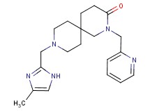 9-[(4-methyl-1H-imidazol-2-yl)methyl]-2-(pyridin-2-ylmethyl)-2,9-diazaspiro[5.5]undecan-3-one