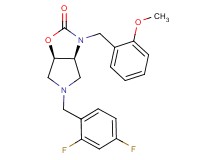 (3aS*,6aR*)-5-(2,4-difluorobenzyl)-3-(2-methoxybenzyl)hexahydro-2H-pyrrolo[3,4-d][1,3]oxazol-2-one