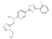 N-[(4-ethyl-4H-1,2,4-triazol-3-yl)methyl]-5-[3-(2-fluorophenyl)-1,2,4-oxadiazol-5-yl]-N-methyl-2-pyridinamine