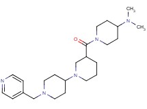 N,N-dimethyl-1-{[1'-(pyridin-4-ylmethyl)-1,4'-bipiperidin-3-yl]carbonyl}piperidin-4-amine