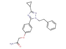 2-{4-[3-cyclopropyl-1-(2-phenylethyl)-1H-1,2,4-triazol-5-yl]phenoxy}acetamide