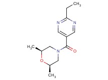 (2R*,6S*)-4-[(2-ethyl-5-pyrimidinyl)carbonyl]-2,6-dimethylmorpholine