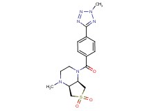 (4aR*,7aS*)-1-methyl-4-[4-(2-methyl-2H-tetrazol-5-yl)benzoyl]octahydrothieno[3,4-b]pyrazine 6,6-dioxide