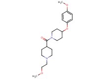 1-(2-methoxyethyl)-4-{[4-(4-methoxyphenoxy)-1-piperidinyl]carbonyl}piperidine